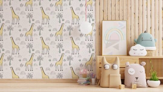yellow nursery peel and stick removable wallpaper