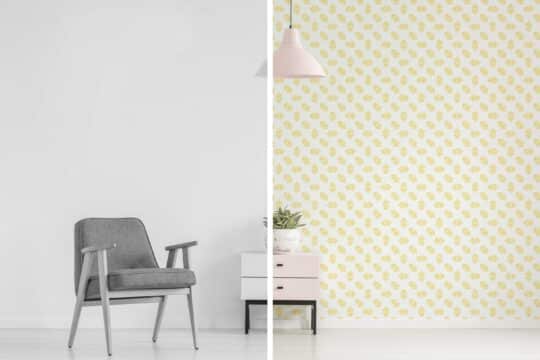 yellow seamless unpasted wallpaper