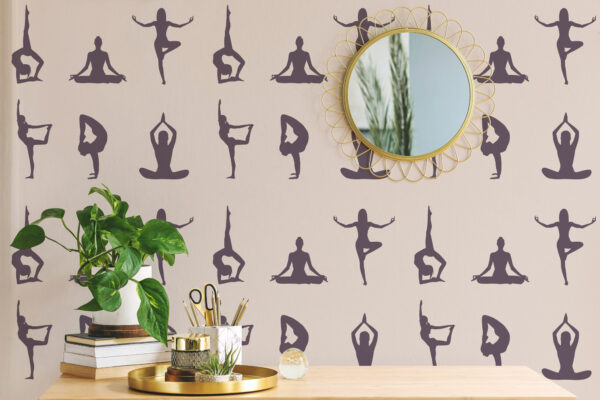 yoga peel and stick wallpaper